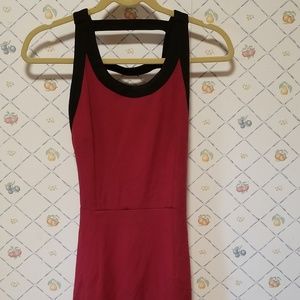 Lush brand burgundy sleeveless dress size S